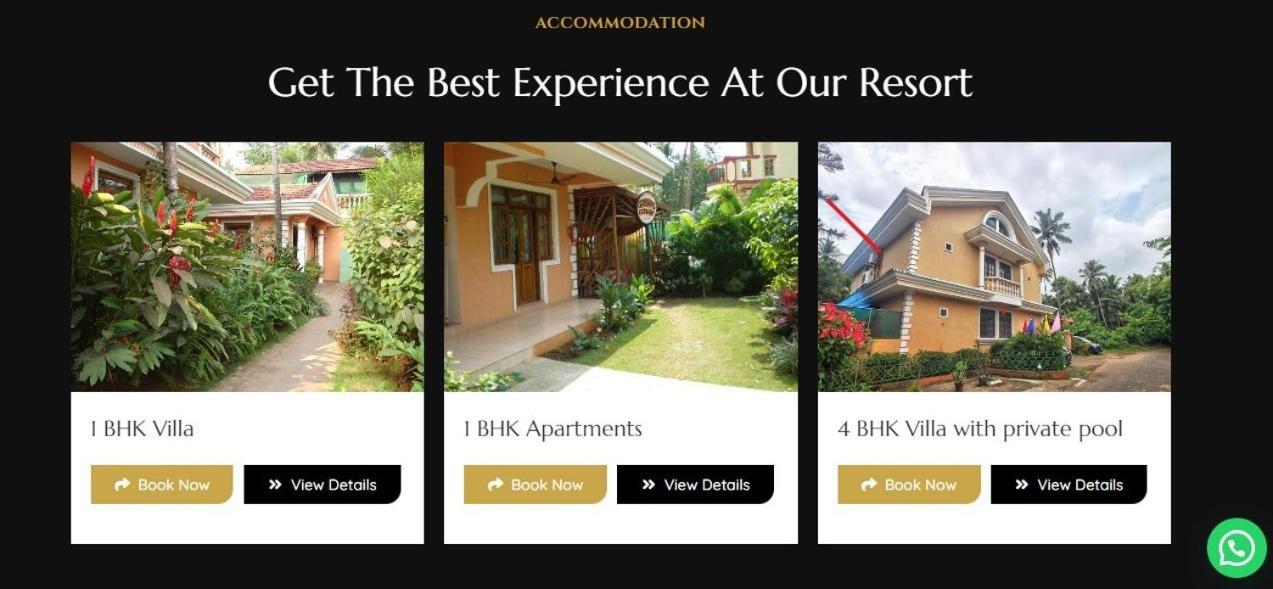 Goa Garden Resort - 5Bhk Villa With Private Pool, 4Bhk Villa, 1Bhk Villa At South Goa Colva Buitenkant foto